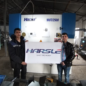 Hydraulický lis brzdový a střižný stroj pro Uzbekistán Zákazník, Zpětná vazba Harsle