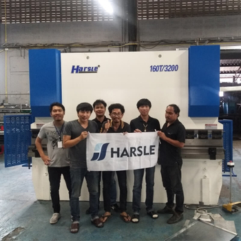 Hydraulický ohraňovací lis, stříhací stroj a zářezový stroj pro Thajsko zákazníka, HARSLE zpětná vazba