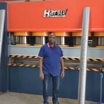 Nigerijský zárubeň zpětná vazba razicí stroj, HARSLE Výroba ocelové zárubně